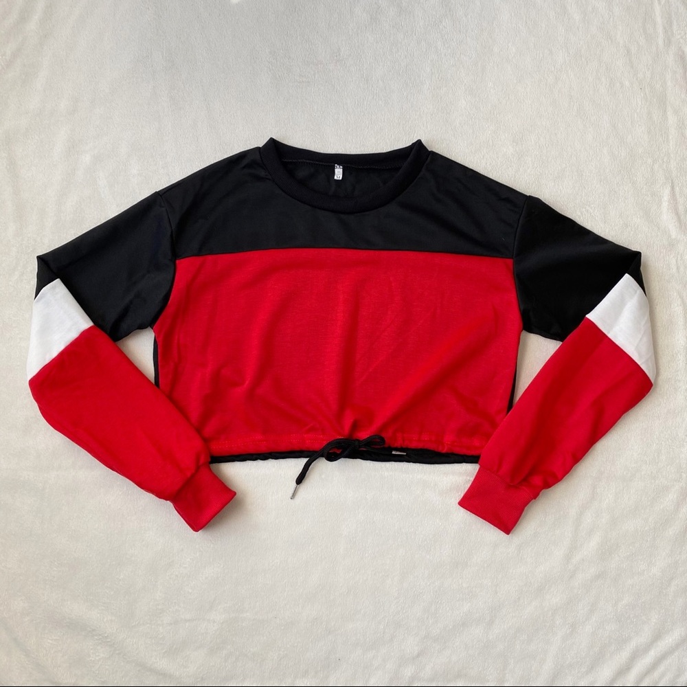 New! Never Worn! Sweatshirt Crop Top
